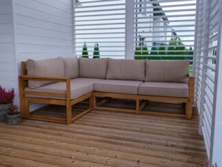 narożnik tarasowy ogrodowy drewniany lite drewno akacja, Poznań