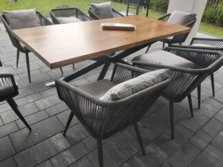 stół ogrodowy na taras, drewniany, nogi pająk, Poznań