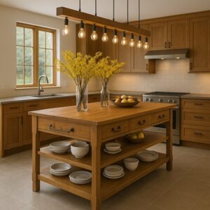 drewniana wyspa kuchenna na wymiar producent poznań