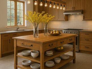 drewniana wyspa kuchenna na wymiar producent poznań