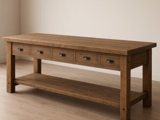 drewniana wyspa kuchenna 10 szuflad, Poznań