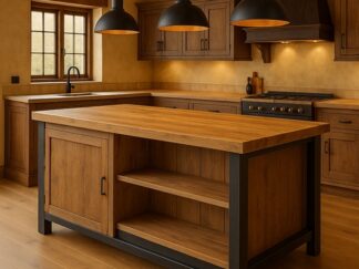 rustykalna wyspa w kuchni, Poznań