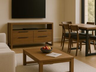 Komoda RTV na wymiar, Poznań, meble drewniane