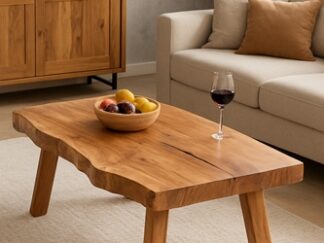 stolik dębowy do salonu, lite drewno,