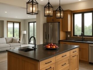 wyspa kuchenna drewniana, wyspa kuchenna luksusowa, nowoczesna wyspa do kuchni, producent, Poznań,