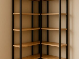 Regał biurowy narożny, regał na książki,