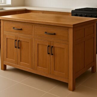 wyspa kuchenna drewniana, wolnostojąca szafka kuchenna,