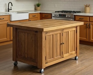 wyspa kuchenna na kółkach