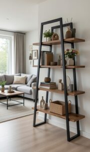 regał do salonu, na ozdoby, pamiątki, dekoracje, kwiaty,