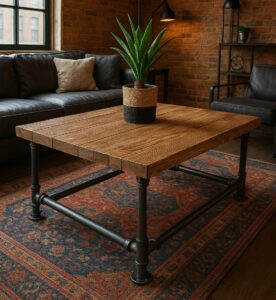 lofotwy kawowy stolik z rur hydraulicznych