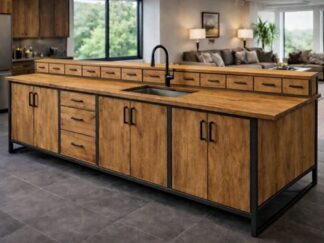 wyspa kuchenna z nadstawką