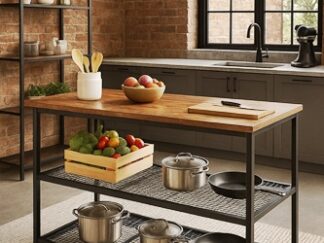 metalowa wyspa kuchenna