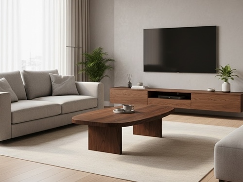 owalny stolik kawowy debowy