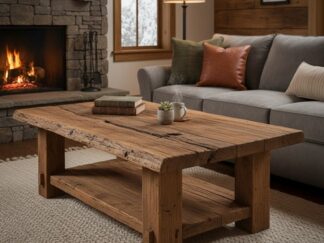 styl rustykalny stolik kawowy